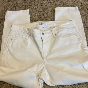 Crown & Ivy White Denim Jeans Size 12